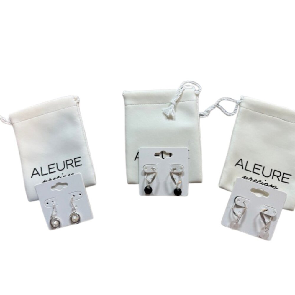 Elegant ALEURE Earrings Trio – New